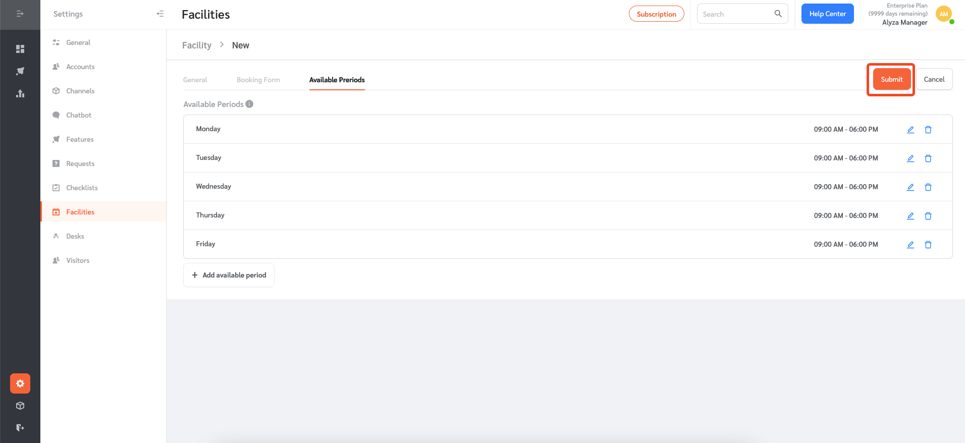 Facilities - FacilityBot - Facilities Management Software