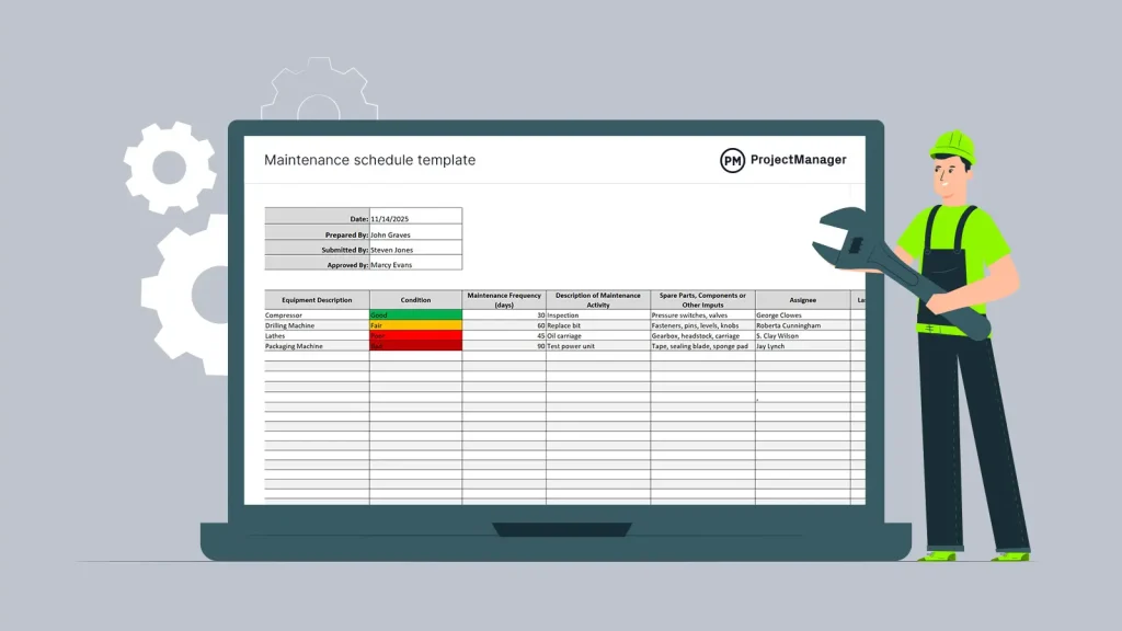 Preventive Maintenance Schedule Templates for Machinery