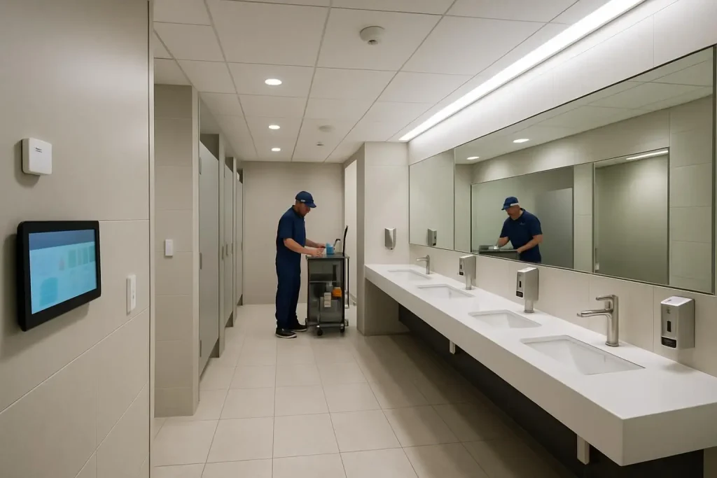 Smart Toilet Management System: From IoT Sensor Alerts to Cleaning Work Orders